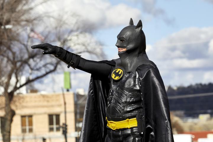 Un hombre disfrazado de Batman, en una imagen de archivo