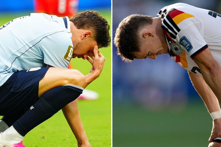 Fede Valverde y Florian Wirtz, desolados tras los fracasos de Uruguay y Alemania, respectivamente, en el Mundial de fútbol