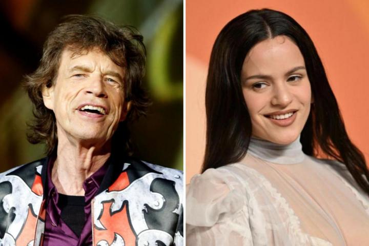 Mick Jagger y Rosalía, en una imagen de archivo.