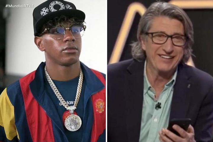 Lamine Yamal y Juan Carlos Rivero