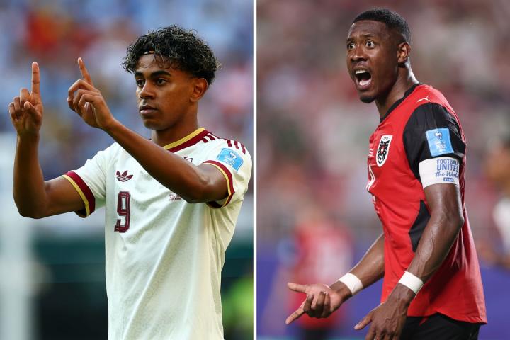 Lamine Yamal y David Alaba en el Mundial