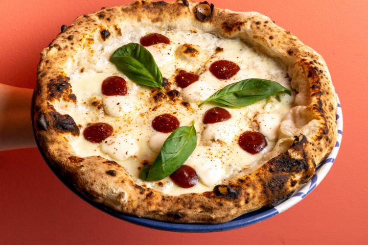 Una de las pizzas del restaurante Baldoria