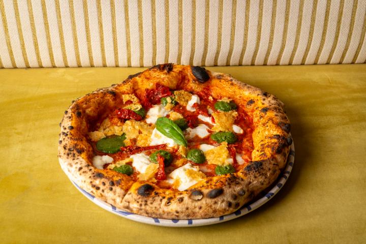 Una de las pizzas del restaurante Baldoria