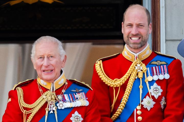 Carlos III y el príncipe Guillermo en Trooping the Colour 2026