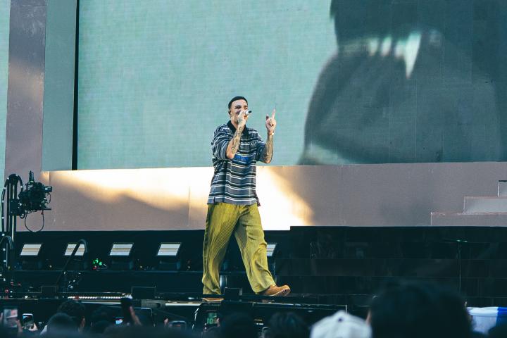 Rels B durante el concierto en el Metropolitanos del sábado 4 de julio.