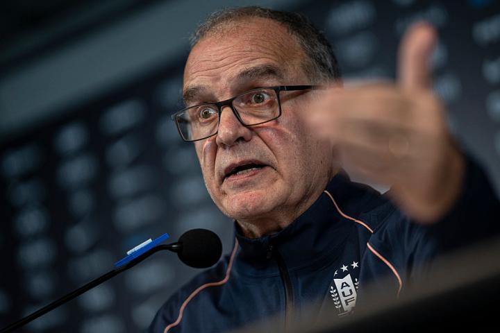 Marcelo Bielsa, seleccionador de Uruguay, en una imagen de archivo.