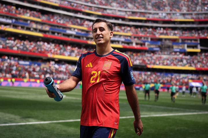 Mikel Oyarzábal durante el partido de dieciseisavos contra Austria. Marcó un doblete.