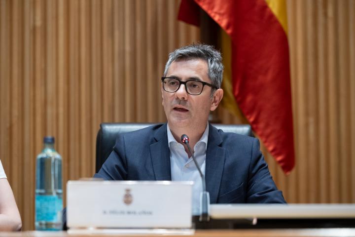 Félix Bolaños, en un acto en el Congreso de los Diputados