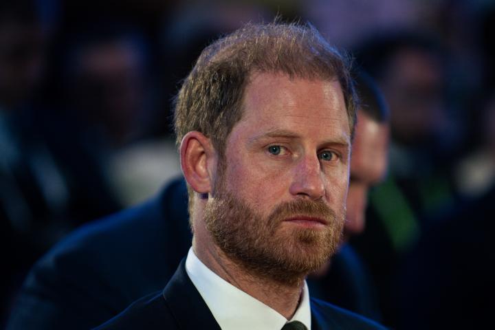 El príncipe Harry en un acto en Ucrania