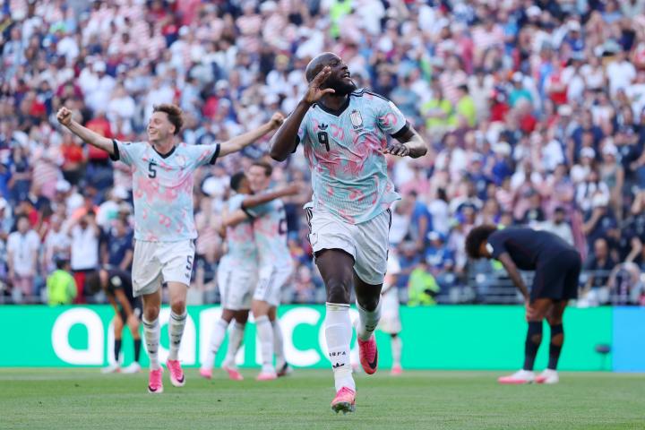 Lukaku celebra su gol contra Estados Unidos.