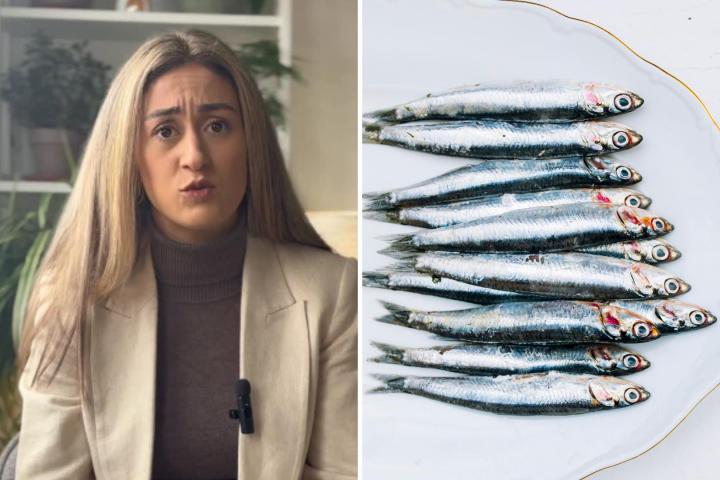 Paula Marrero y pescado azul
