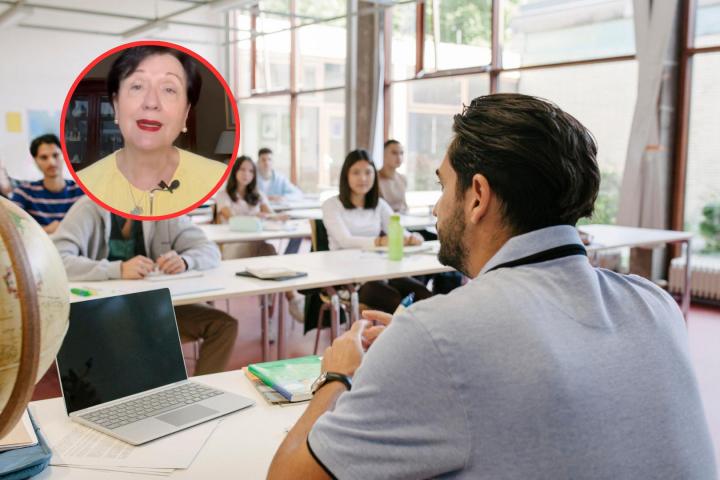 Petra Llamas, profesora.