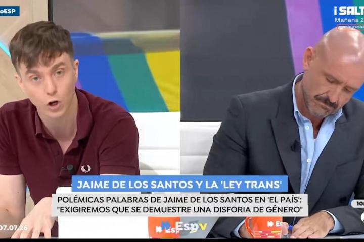 Rubiño responde a Jaime de los Santos en 'Espejo Público'.