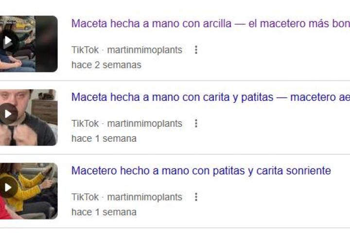 Algunos de los videos que compartía la cuenta hecha con IA