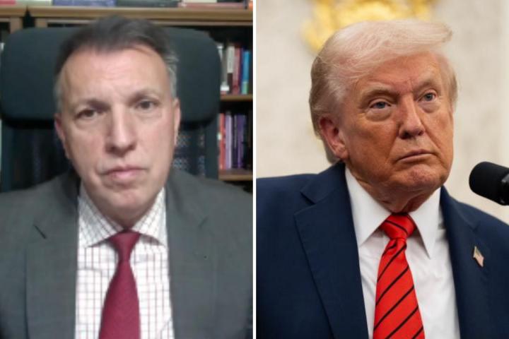 Fotomontaje del juez Joaquim Bosch y Donald Trump.