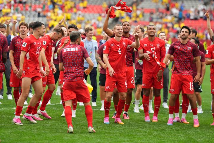 Suiza celebra su clasificación a los cuartos de final del Mundial 2026