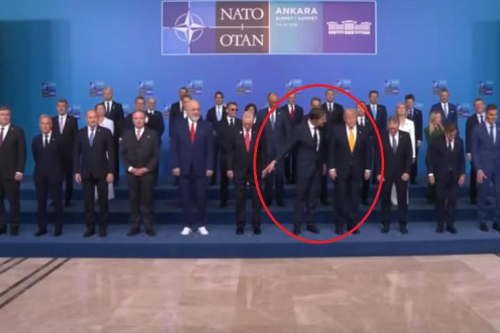 El comentado gesto de Rutte a Trump.