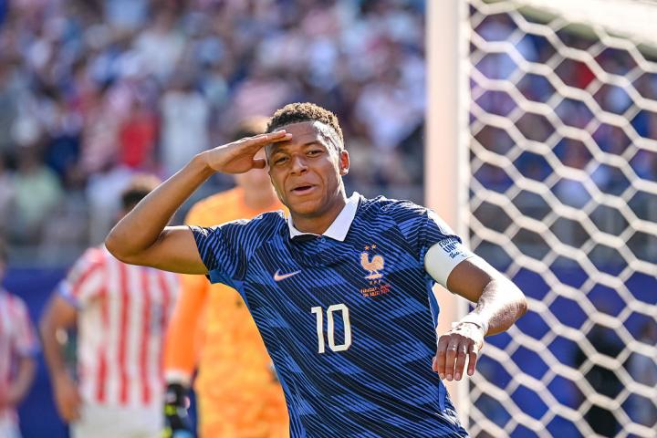 Kilian Mbappe celebra un gol