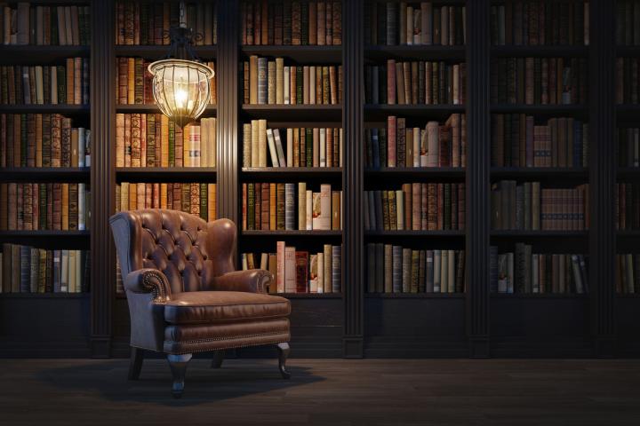 La biblioteca de una casa, en una imagen de archivo