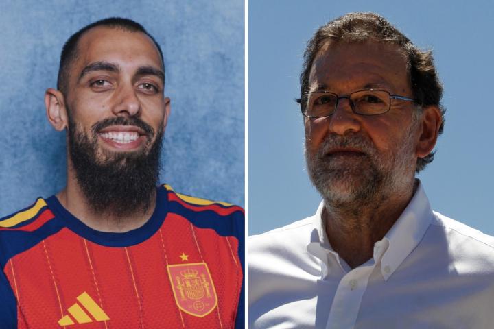 Borja Iglesias y Mariano Rajoy
