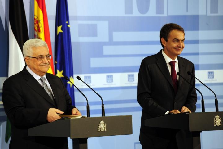 alt="alt="Reunión con el presidente de la Autoridad Palestina, Mahmoud Abbas, y Rodríguez Zapatero""
