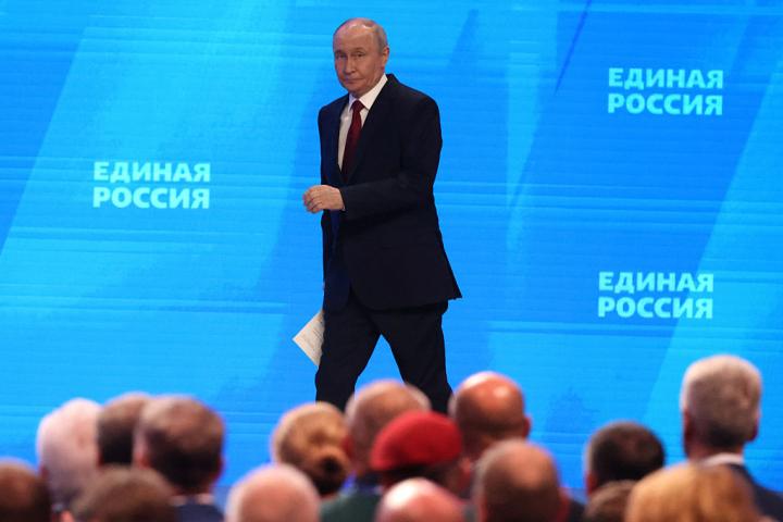Vladimir Putin durante el Congreso del partido Rusia Unida el pasado 28 de junio de 2016 en Moscú(Rusia).