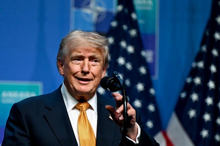 Imagen de archivo del presidente de EEUU, Donald Trump.