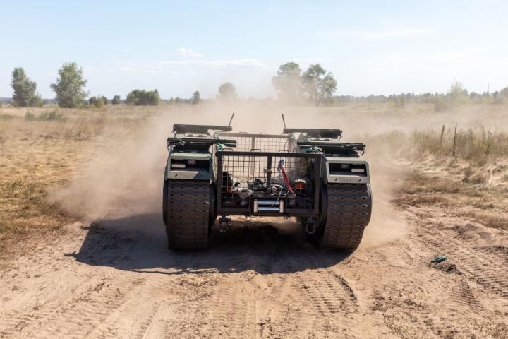 Robot terrestre usado por el Ejército de Ucrania