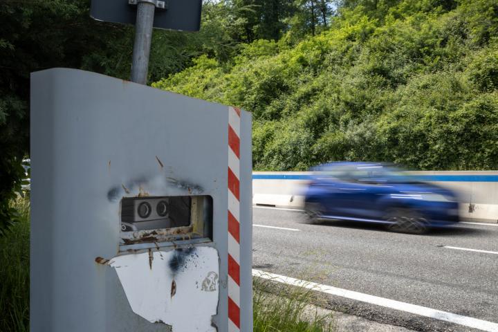Un radar de velocidad