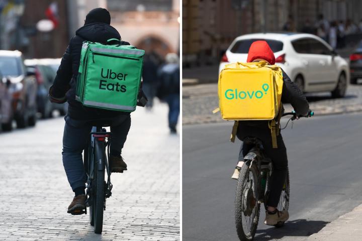 Riders de Uber y Glovo