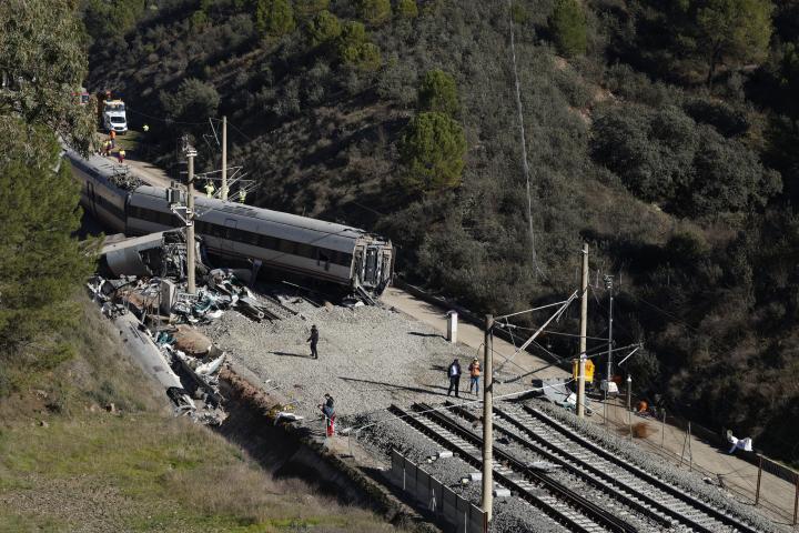 Imagen del accidente de Adamuz.