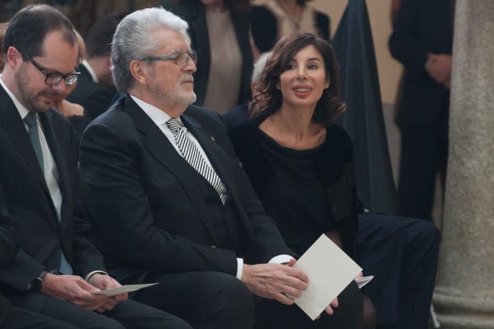 Sybilla en la entrega de la medalla de Oro al Mérito en las Bellas Artes, en 2015.