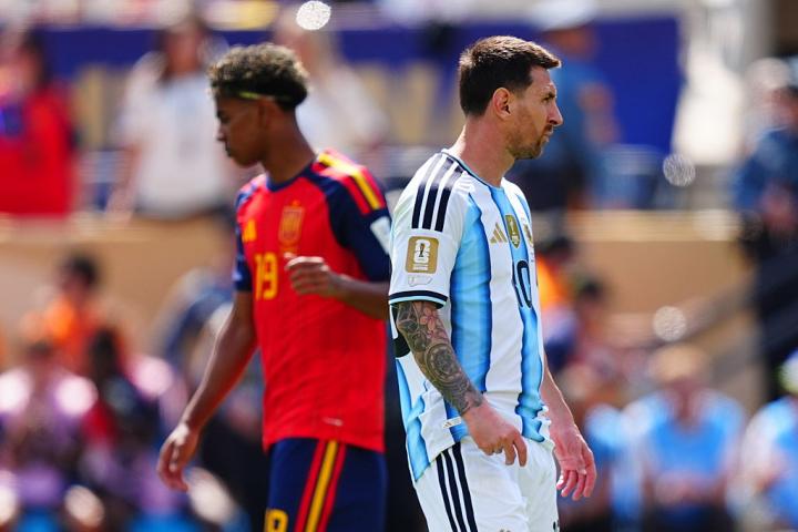 Lamine y Messi, en la final