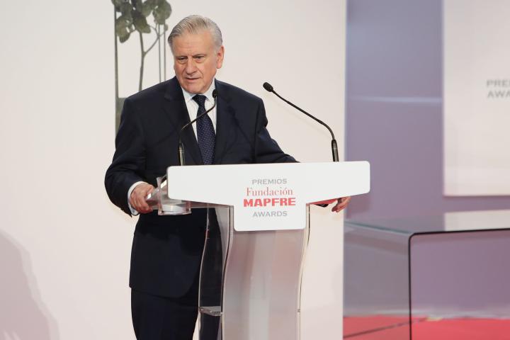 El cardiólogo Valentin Fuster durante una conferencia en Madrid.