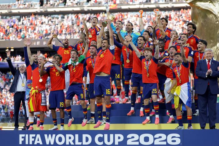 La selección española levanta la copa del Mundo este domingo en Nueva York(EEUU).