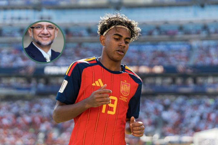 Lamine Yamal durante el encuentro contra Argentina en la final del Mundial