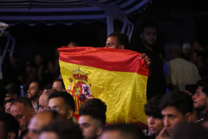 alt="alt="En algunos puntos de Gaza Ciudad se reunieron vecinos llegados de todo el área metropolitana.""