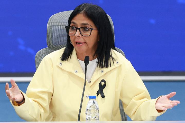Delcy Rodríguez el pasado 2 de julio en un evento en Caracas (Venezuela).Delcy Rodríguez el pasado 2 de julio en un evento en Caracas (Venezuela).