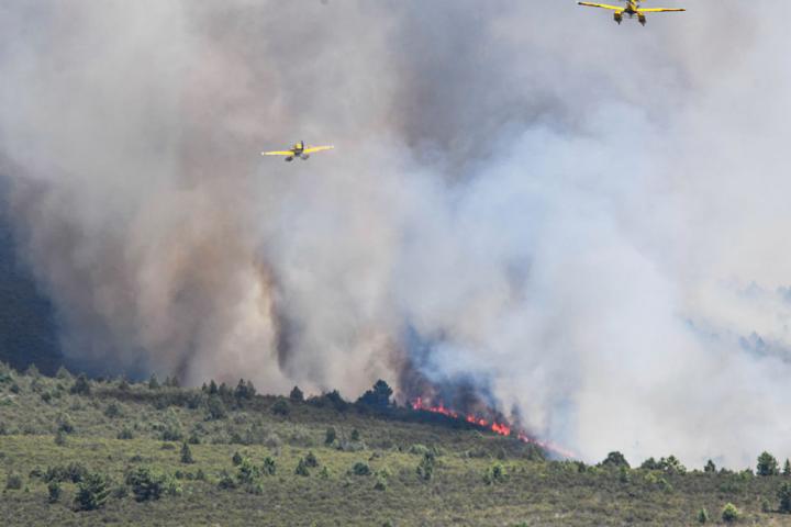 Incendio en La Mierla