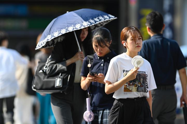 Imagen de archivo de una ola de calor en Japón