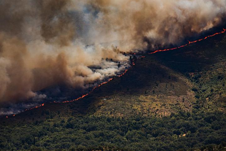 Incendio en Burgohondo (Ávila)