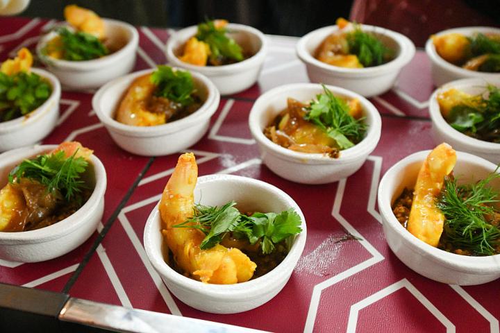 Uno de los platos estrella presentados por el Pabellón de Catar en la muestra gastronómica de Venecia