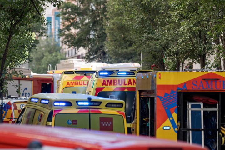 Ambulancias de la Comunidad de Madrid.