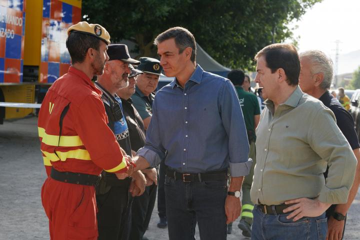 Pedro Sánchez visita este domingo el puesto de mando avanzado en Navaluengo (Ávila)