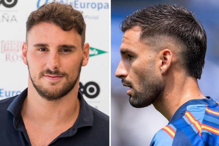 El diputado Víctor Gutiérrez y el futbolista Álex Baena.