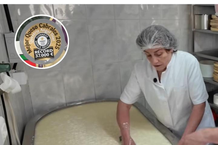 Encarni, la quesera del cabrales más caro del mundo.