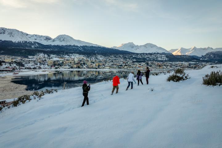 Nieve en Ushuaia (Argentina)