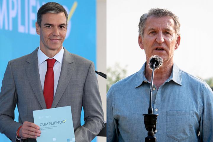 Pedro Sánchez y Alberto Núñez Feijóo