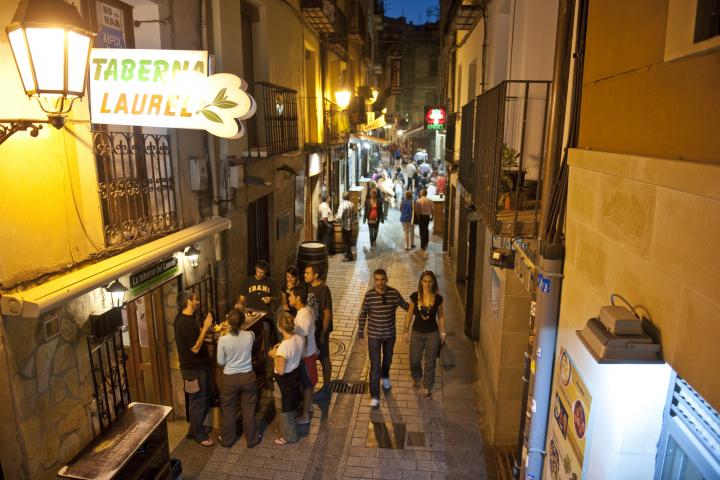 Imagen de archivo de la calle Laurel de Logroño.