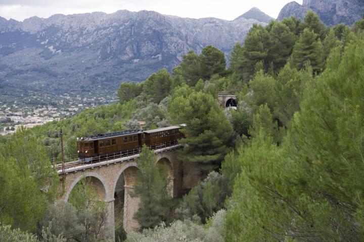 Vista del tren de Sóller